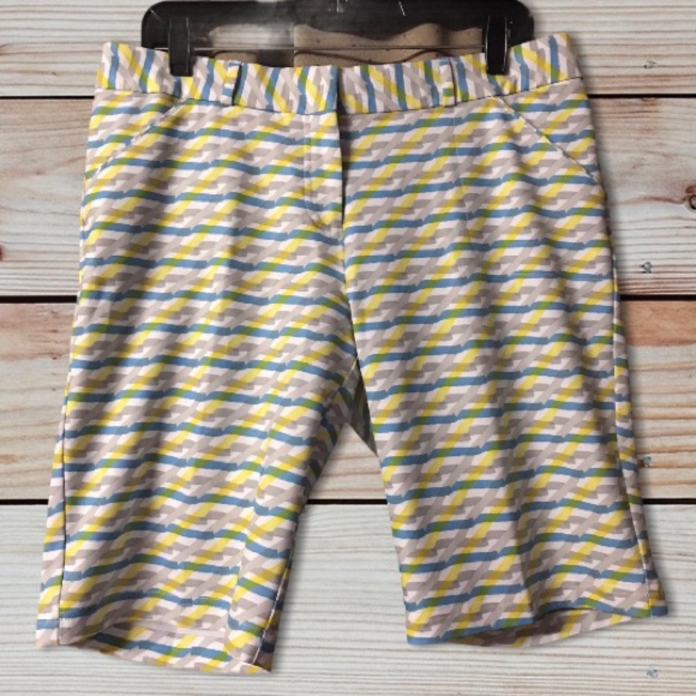 Peter Millar Patterned Bermuda Active Golf Shorts